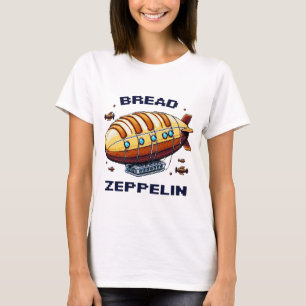 Bread Zeppelin - Pixel Art Airship Retro Design T-Shirt