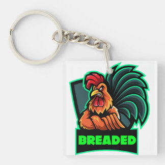 Breaded Rooster Keychain