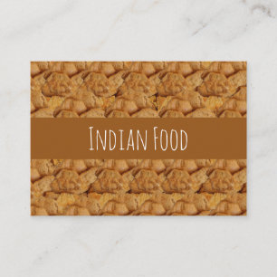 Breadfruit Fritters Indian Food  Business Card