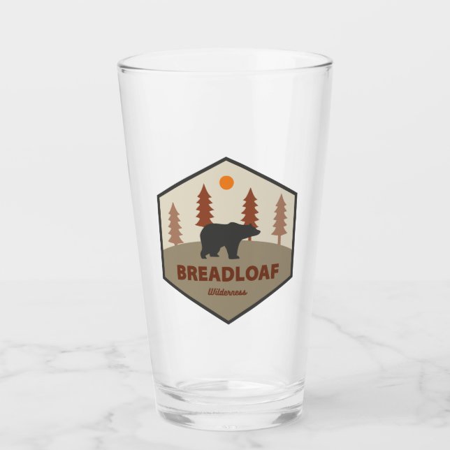 Breadloaf Wilderness Vermont Bear Glass (Front)