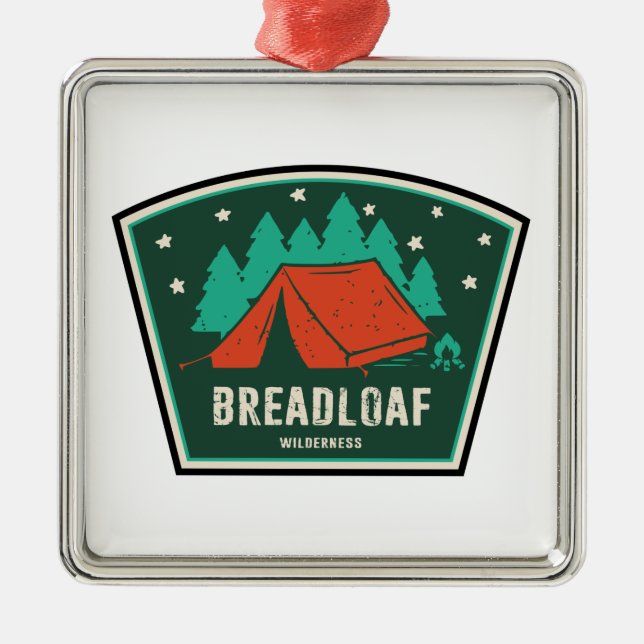 Breadloaf Wilderness Vermont Camping Metal Ornament (Front)