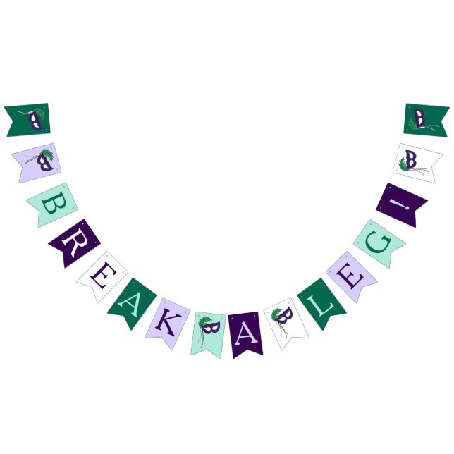 Break A Leg Drama Masks Opening Night Party Bunting (All)