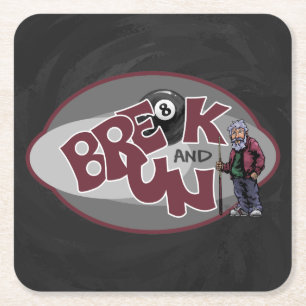 Break and Run Square Paper Coaster
