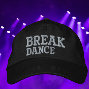 Break dance or breakdance embroidered hat
