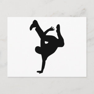 Break dance postcard