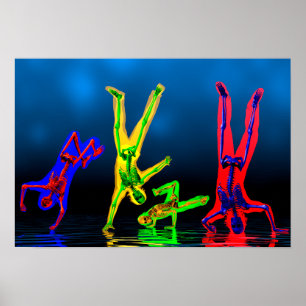 Break Dancers Poster