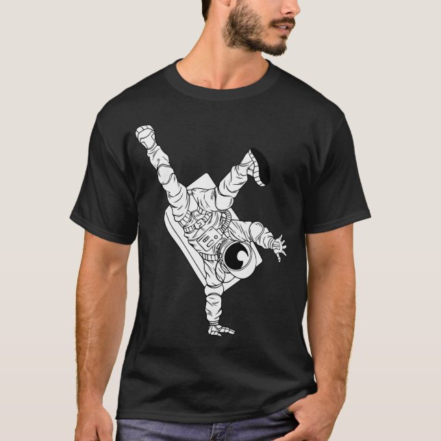Break Dancing Astronaut T-Shirt (Front)
