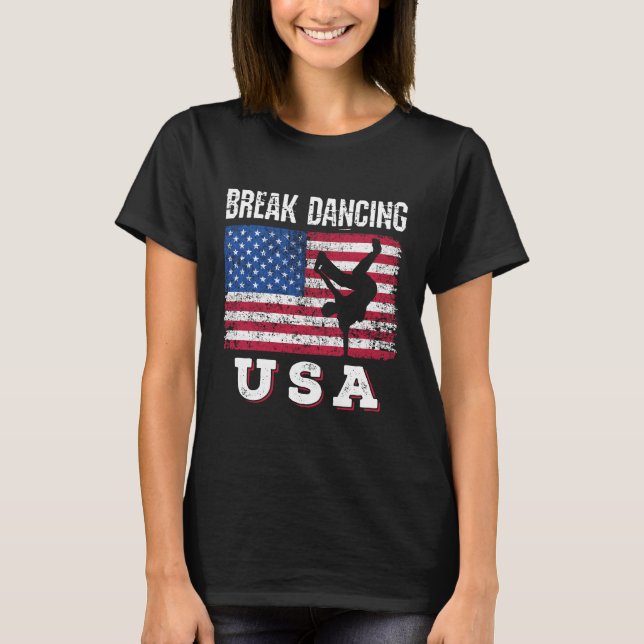 Break Dancing USA Bboy T-Shirt (Front)