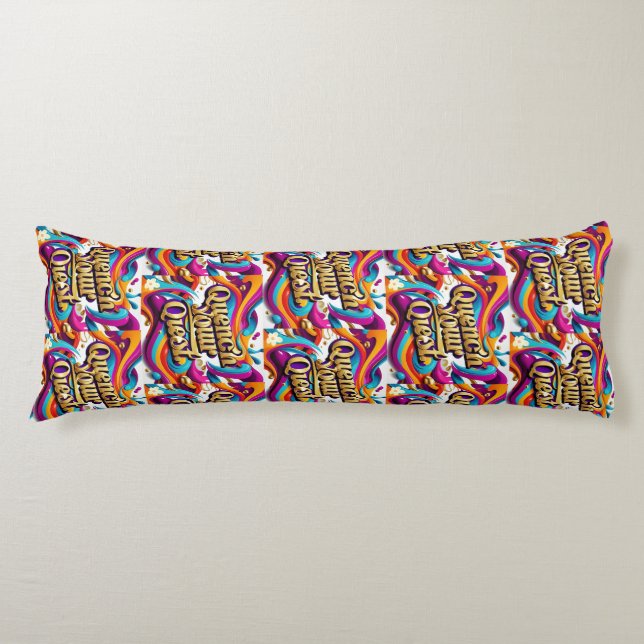 "Break Free, Explore" Body Cushion (Front)
