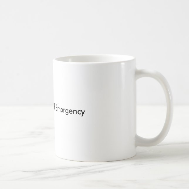 Break in Case of Emergency Coffee Mug (Right)
