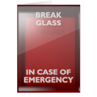Break In Case Of Emergency Red Box
