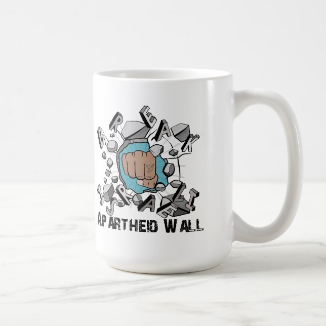 Break Israeli Apartheid Wall Coffee Mug (Right)