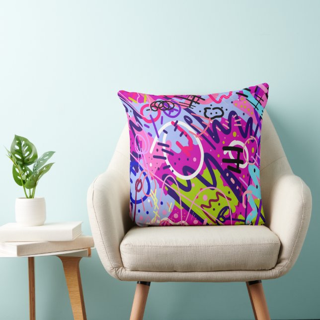 Break Out Star: Abstract Art  Cushion (Chair)