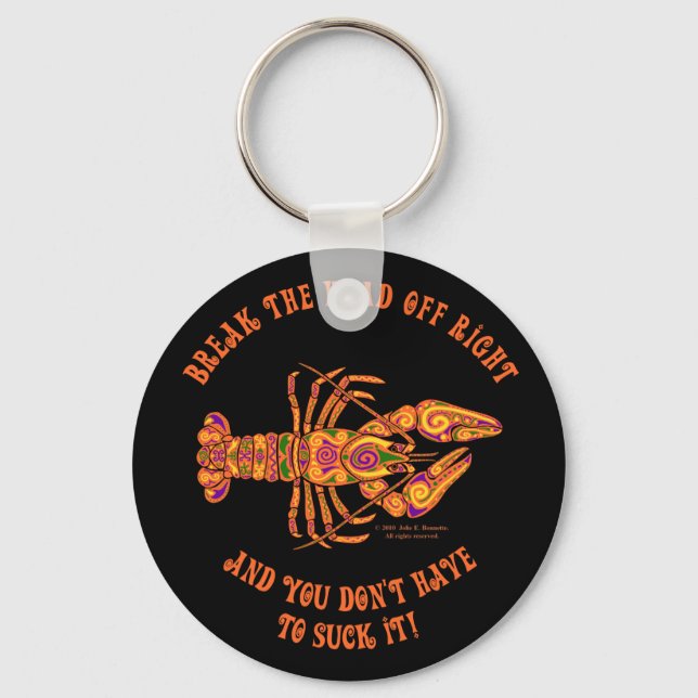 Break the Head Crawfish Keychain (Front)