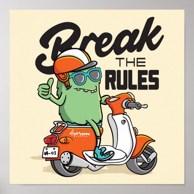 Break The Rules Poster (Front)