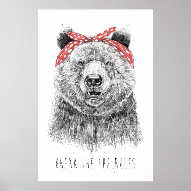 Break the rules poster (Front)