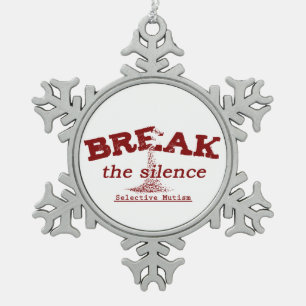 Break the Silence Ceramic Ornament