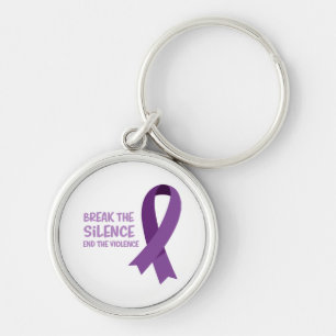 Break The Silence End The Violence Key Ring