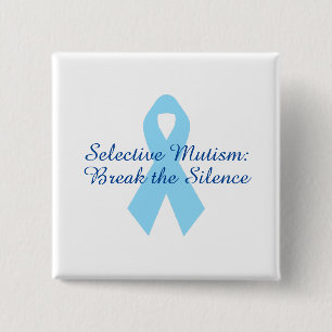 Break the Silence Ribbon 15 Cm Square Badge