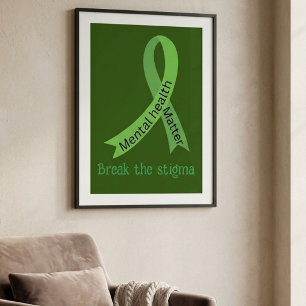 Break the stigma ,mental health week poster