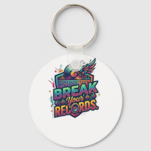 Break Your Records. T-Shirt Key Ring