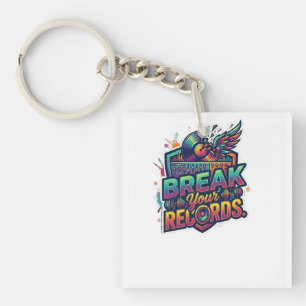 Break Your Records. T-Shirt Key Ring