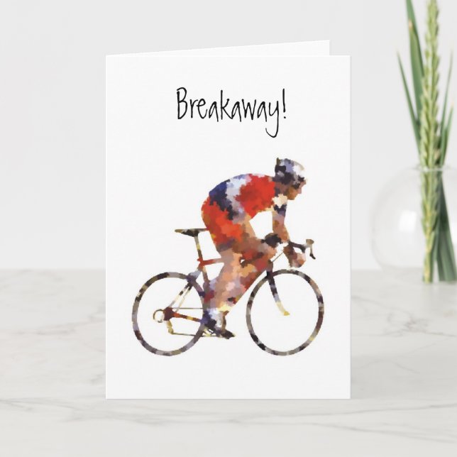 Breakaway Biker greeting card (Front)