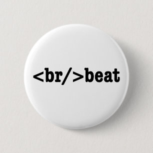 breakbeat HTML Code 6 Cm Round Badge