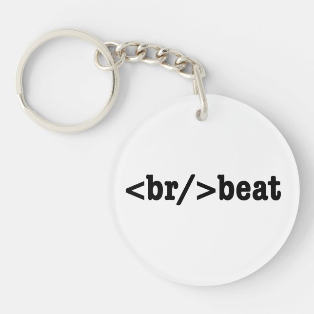 breakbeat HTML Code Key Ring (Front)