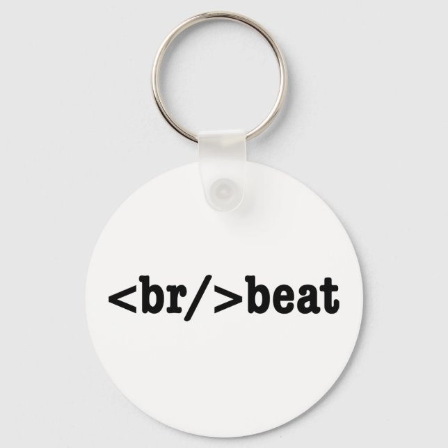 breakbeat HTML Code Key Ring (Front)