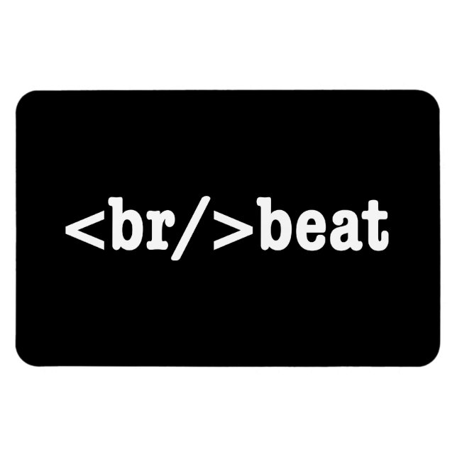 breakbeat HTML Code Magnet (Horizontal)
