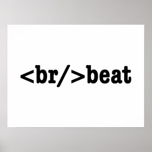 breakbeat HTML Code Poster