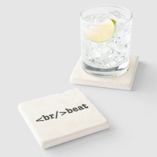breakbeat HTML Code Stone Coaster
