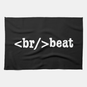 breakbeat HTML Code Tea Towel