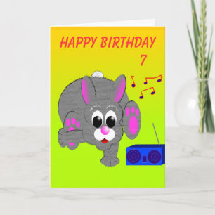 Breakdance Bunny's Birthday Card