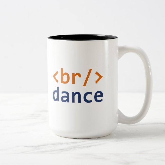 Breakdance Code Two-Tone Coffee Mug (Right)