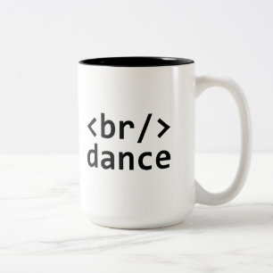 Breakdance Code Two-Tone Coffee Mug