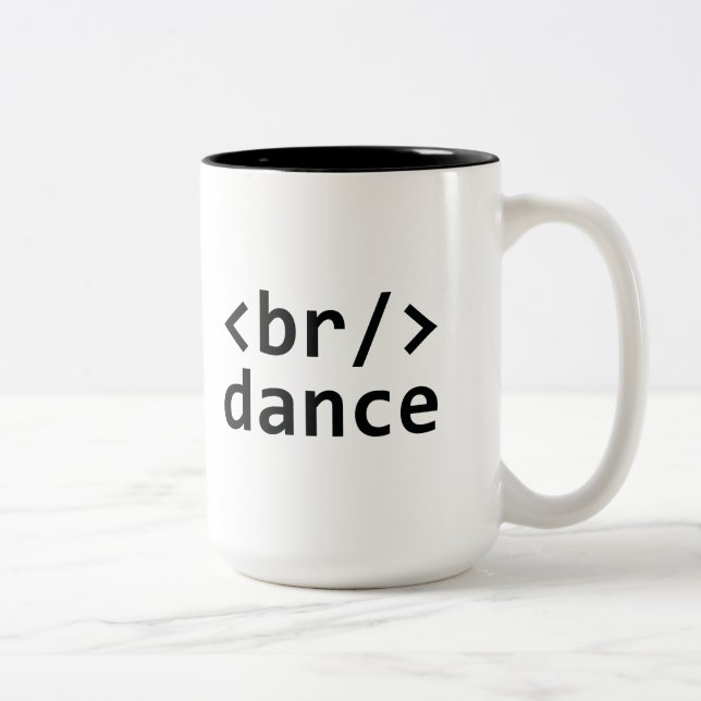 Breakdance Code Two-Tone Coffee Mug (Right)