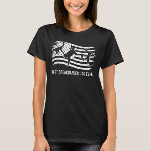 Breakdance cool distressed US american flag vintag T-Shirt