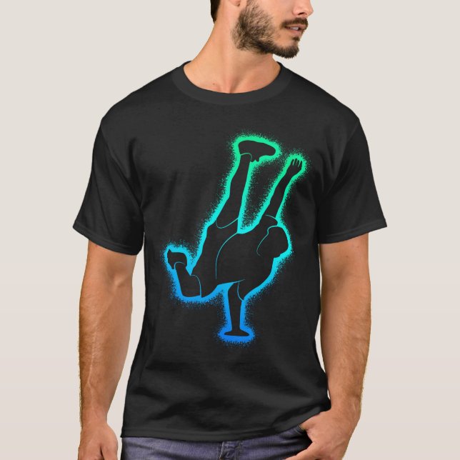 Breakdance Dance Men Boys Breakdancing T-Shirt (Front)