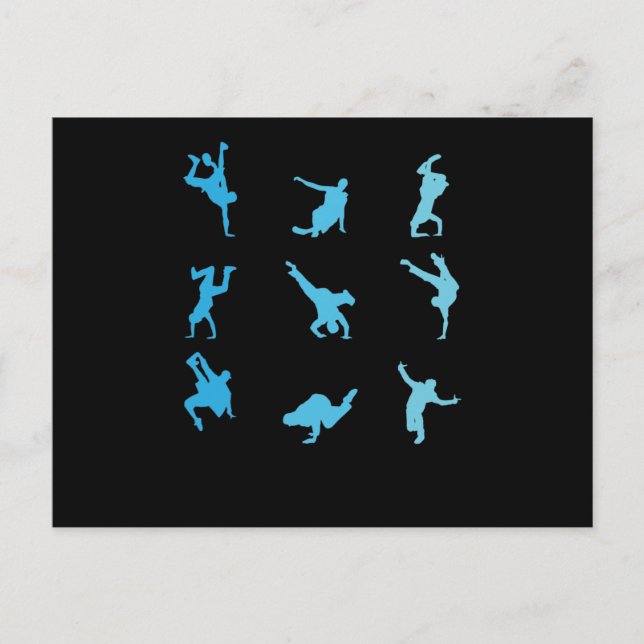 Breakdance Hip-Hop und Funk Tanz Battle Postcard (Front)