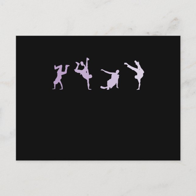 Breakdance Hip-Hop und Funk Tanzstil Postcard (Front)