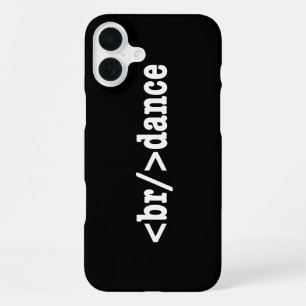 breakdance HTML Code iPhone Case
