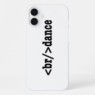 breakdance HTML Code iPhone Case