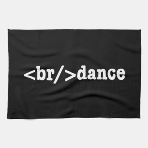 breakdance HTML Code Tea Towel