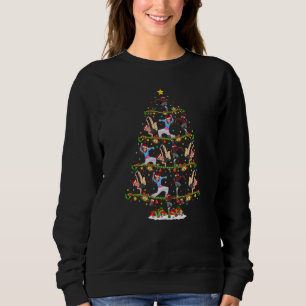 Breakdance  Lights Xmas Santa Breakdance Christmas Sweatshirt