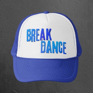 Breakdance neon blue hat