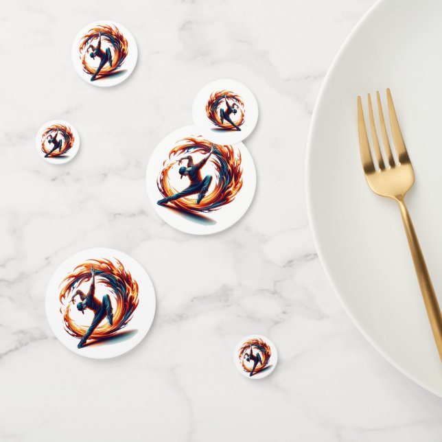 Breakdance Street Fire With Urban Energy  Confetti (Group)