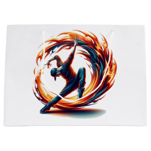 Breakdance Street Fire With Urban Energy  Large Gift Bag