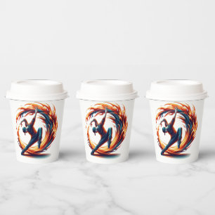 Breakdance Street Fire With Urban Energy Paper Cups